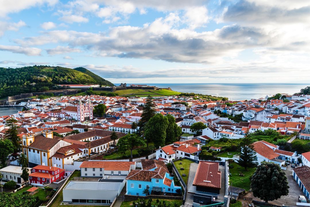 Angra do Heroísmo + Monte Brasil + ogled sončnega zahoda