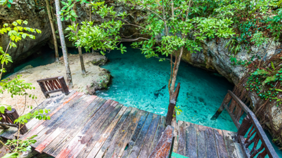 Štiri jezera cenote in plaža Tulum